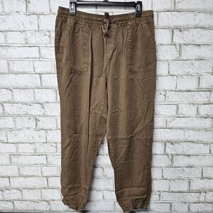 Thread & Supply Women's Brown Pants Elastic Waist Size L